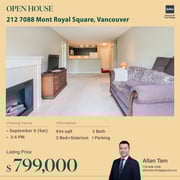 212 7088 Mont Royal Sq Vancouver